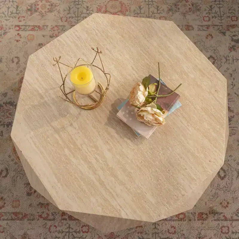 Table basse GDFStudio Beaufort en bois de sapin de 37,4 po de forme irrégulière