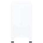 vidaXL Coffre de rangement Blanc Acier, plastique 75x40x80 cm - Blanc 80