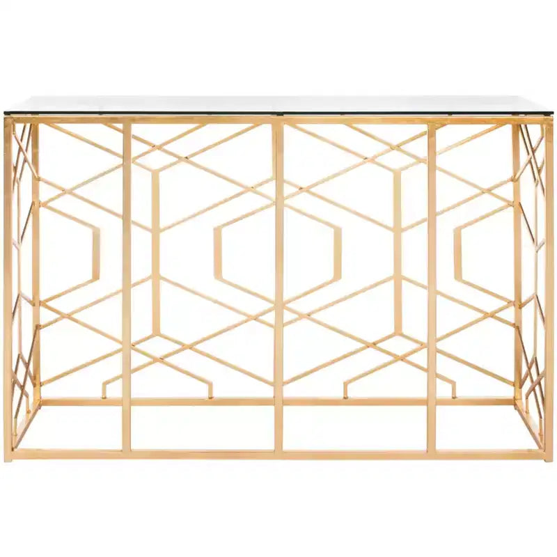Console Sean Gold Leaf - AMH8342A - Or - Safavieh Couture
