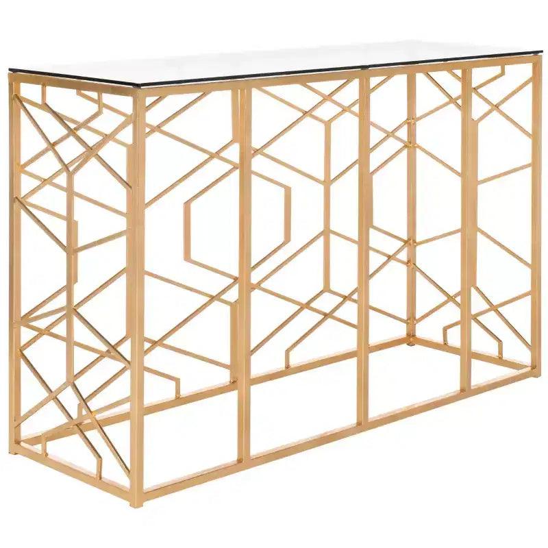 Console Sean Gold Leaf - AMH8342A - Or - Safavieh Couture