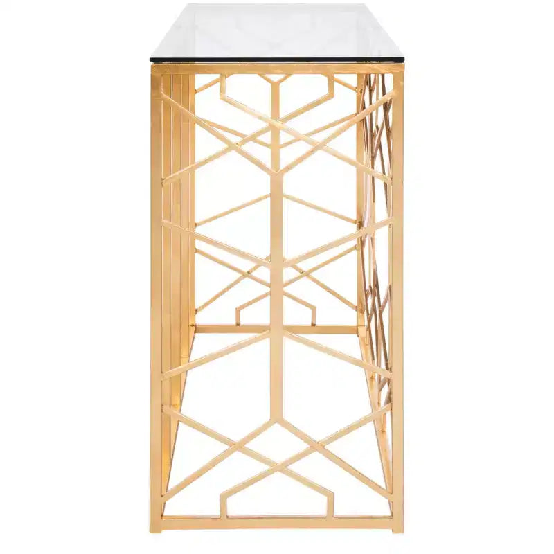 Console Sean Gold Leaf - AMH8342A - Or - Safavieh Couture