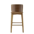 Tabourets de bar d'intérieur en bois Mario avec dossier incurvé Christopher Knight Home (lot de 2)