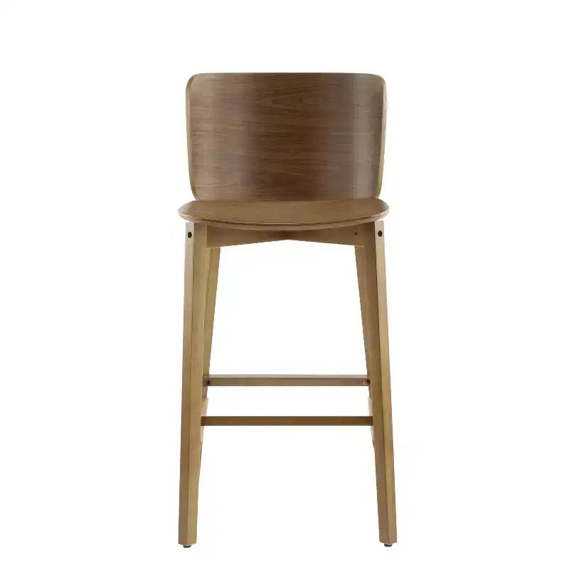 Tabourets de bar d'intérieur en bois Mario avec dossier incurvé Christopher Knight Home (lot de 2)