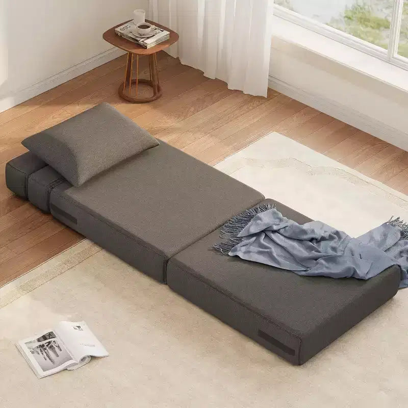 Fauteuil convertible moderne avec oreiller amélioré, lits pliants en mousse à mémoire de forme, canapé de sol confortable