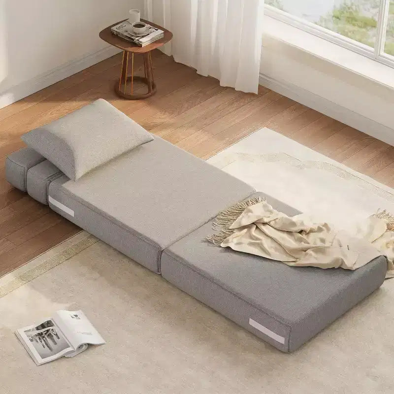 Fauteuil convertible moderne avec oreiller amélioré, lits pliants en mousse à mémoire de forme, canapé de sol confortable