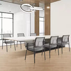 Chaise pliable en cuir gris MAYEERTY pour bureau à domicile, fête, portable et confortable
