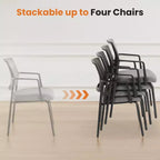 Chaise pliable en cuir gris MAYEERTY pour bureau à domicile, fête, portable et confortable