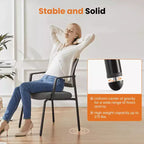 Chaise pliable en cuir gris MAYEERTY pour bureau à domicile, fête, portable et confortable
