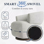 Fauteuil pivotant Vatros Barrel entièrement assemblé