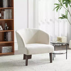 Christopher Knight Home Carla Chaise d'appoint rembourrée moderne du milieu du siècle avec dossier incurvé