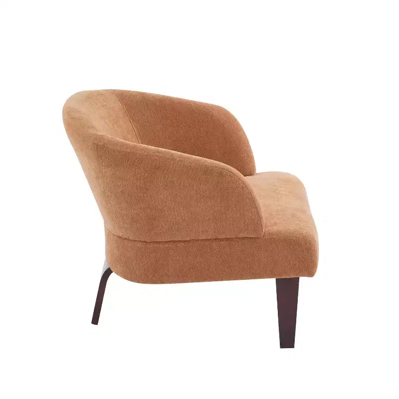 Christopher Knight Home Carla Chaise d'appoint rembourrée moderne du milieu du siècle avec dossier incurvé