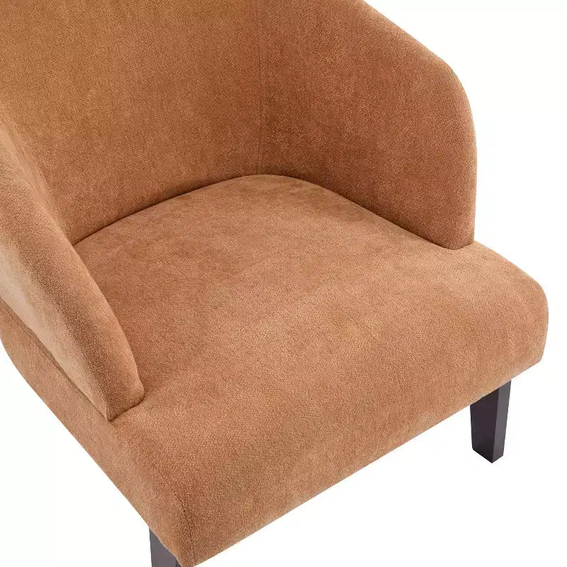 Christopher Knight Home Carla Chaise d'appoint rembourrée moderne du milieu du siècle avec dossier incurvé