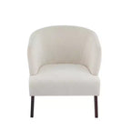 Christopher Knight Home Carla Chaise d'appoint rembourrée moderne du milieu du siècle avec dossier incurvé
