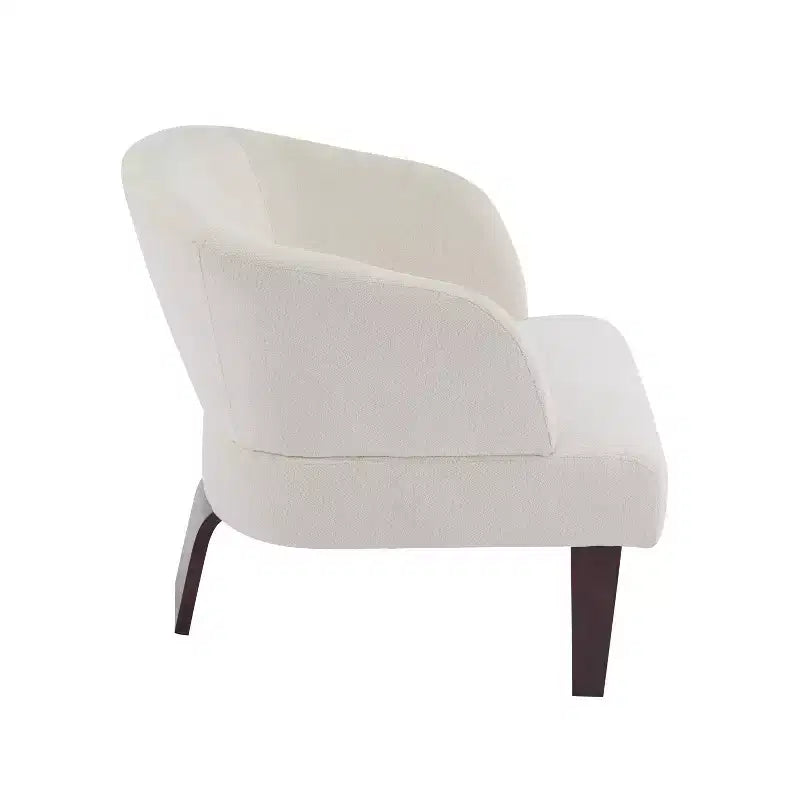 Christopher Knight Home Carla Chaise d'appoint rembourrée moderne du milieu du siècle avec dossier incurvé