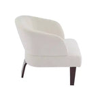Christopher Knight Home Carla Chaise d'appoint rembourrée moderne du milieu du siècle avec dossier incurvé