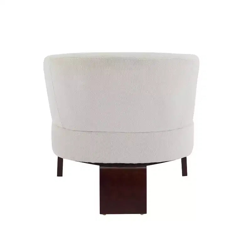 Christopher Knight Home Carla Chaise d'appoint rembourrée moderne du milieu du siècle avec dossier incurvé