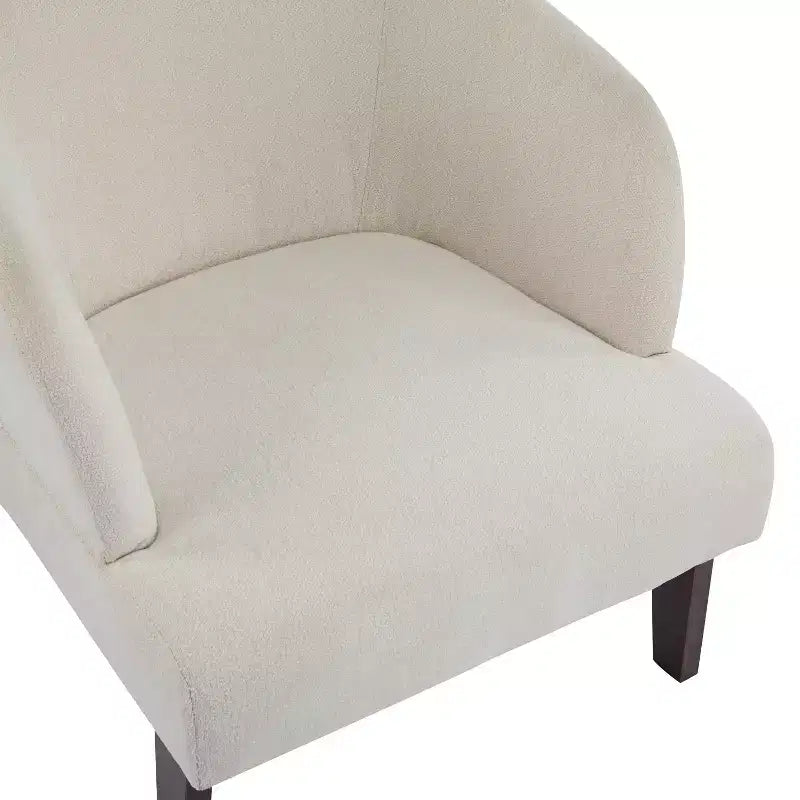 Christopher Knight Home Carla Chaise d'appoint rembourrée moderne du milieu du siècle avec dossier incurvé