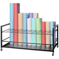 VEVOR Blueprint Storage Rack,50 Slots Blueprint Holder with Wheels,Mobile Metal Blueprint Storage Cart for Construction Plan Map Poster Architectural