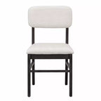 Ensemble de salle à manger Whisen 6 pièces en bois massif avec banc et chaises rembourrées pour cuisine ou salle à manger, style ferme moderne, disponible en 2 couleurs classiques
