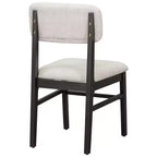 Ensemble de salle à manger Whisen 6 pièces en bois massif avec banc et chaises rembourrées pour cuisine ou salle à manger, style ferme moderne, disponible en 2 couleurs classiques