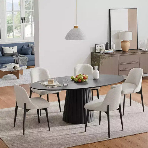 Table à manger ronde en bois massif de 67 pouces de style nordique, grande table ronde moderne et simple pour restaurant à domicile, design de luxe léger.