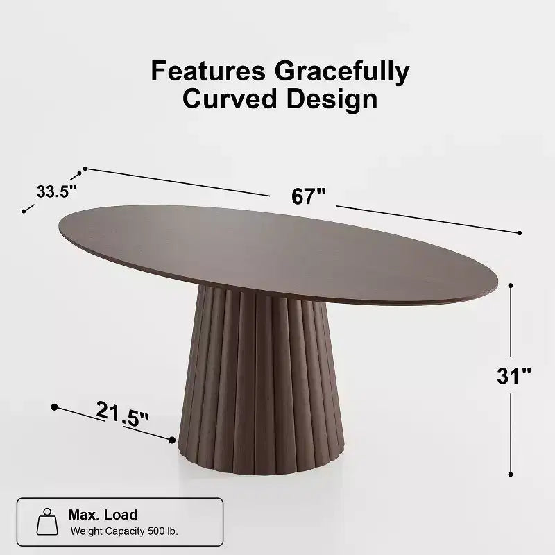 Table à manger ronde en bois massif de 67 pouces de style nordique, grande table ronde moderne et simple pour restaurant à domicile, design de luxe léger.