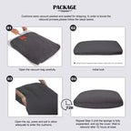 Canapé d'angle 93,7 po avec pouf, canapé d'intérieur en imitation lin.