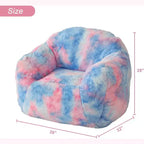Grand pouf géant, fauteuil en mousse à mémoire de forme pour adultes et enfants, remplace un canapé dans les salons et chambres, bleu