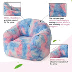 Grand pouf géant, fauteuil en mousse à mémoire de forme pour adultes et enfants, remplace un canapé dans les salons et chambres, bleu