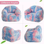 Grand pouf géant, fauteuil en mousse à mémoire de forme pour adultes et enfants, remplace un canapé dans les salons et chambres, bleu