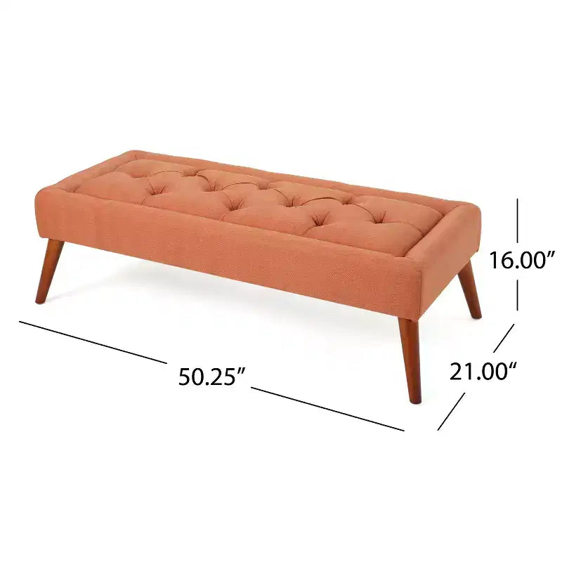 GDFStudio Chatham Pouf capitonné mi-siècle moderne 50
