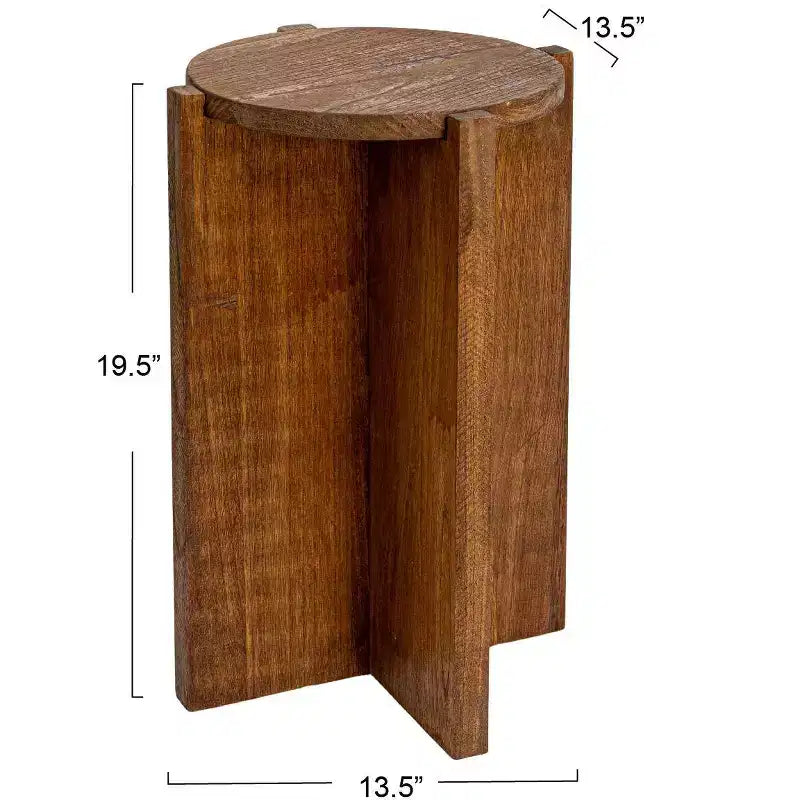Table d'appoint ronde Storied Home
