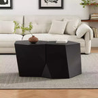 Table basse géométrique moderne blanche en 2 pièces
