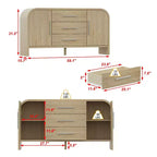 Famapy Meuble de rangement scandinave - Buffet commode - Idéal pour le salon, la chambre à coucher, la salle à manger et l'entrée