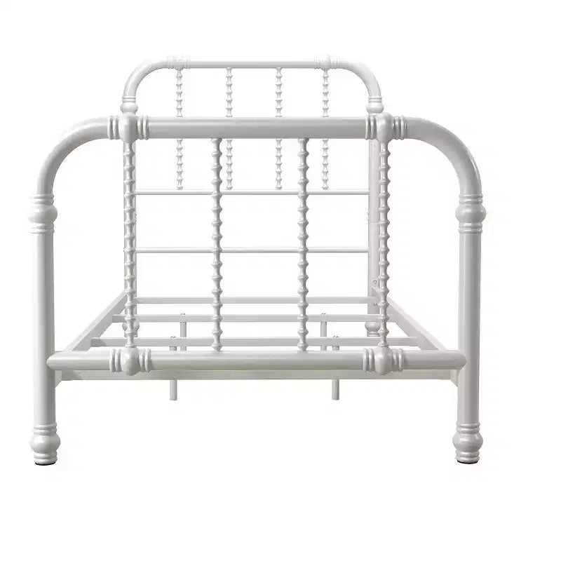 DHP Jenny Lind Metal Bed, White, Twin