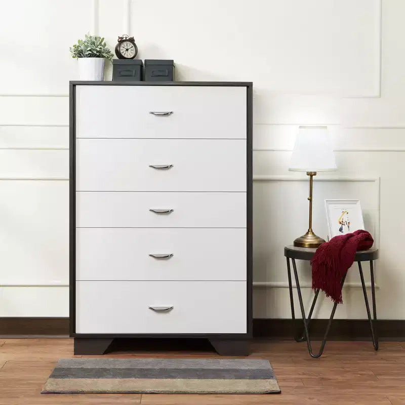 Commode GDFStudio Colbert à 5 tiroirs en bois de 47 po