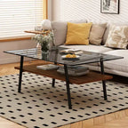 Table Basse en Verre Moderne Table de Salon Table d'Appoint - ModernLuxe