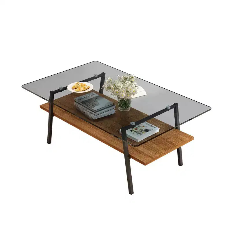 Table Basse en Verre Moderne Table de Salon Table d'Appoint - ModernLuxe