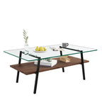 Table Basse en Verre Moderne Table de Salon Table d'Appoint - ModernLuxe