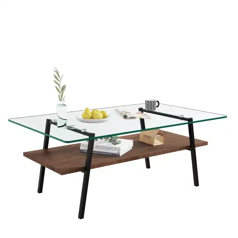 Table Basse en Verre Moderne Table de Salon Table d'Appoint - ModernLuxe