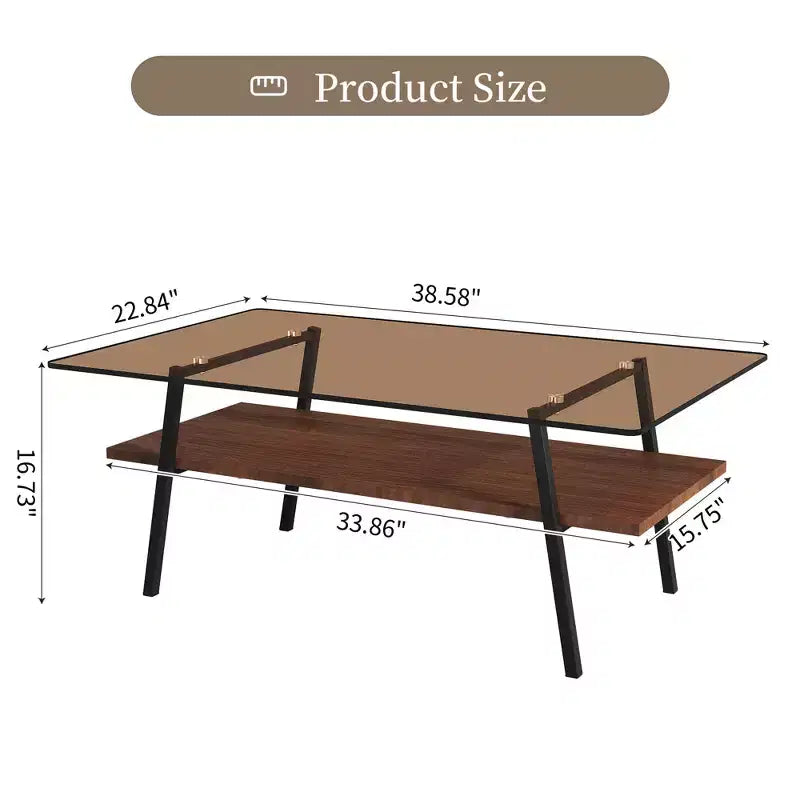 Table Basse en Verre Moderne Table de Salon Table d'Appoint - ModernLuxe