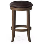 Tabouret de comptoir de cuisine Maven Lane Eva avec similicuir 26