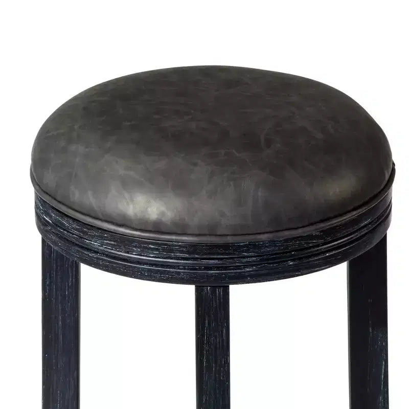 Tabouret de comptoir de cuisine Maven Lane Eva avec similicuir 26