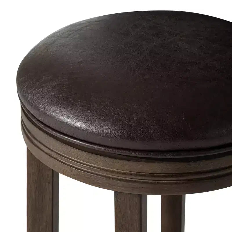 Tabouret de comptoir de cuisine Maven Lane Eva avec similicuir 26