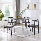 Yaheetech Lot de 4 Chaises de Salle à Manger Modernes avec Pieds en Métal, Noir