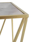 Table d'appoint moderne Christopher Knight Home Lisbon en verre avec cadre en fer