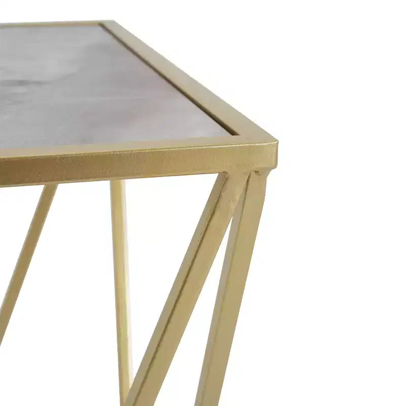 Table d'appoint moderne Christopher Knight Home Lisbon en verre avec cadre en fer