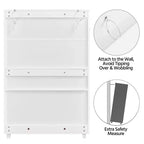 Meuble de rangement pour chaussures Yaheetech à 5 niveaux réglables avec porte persienne