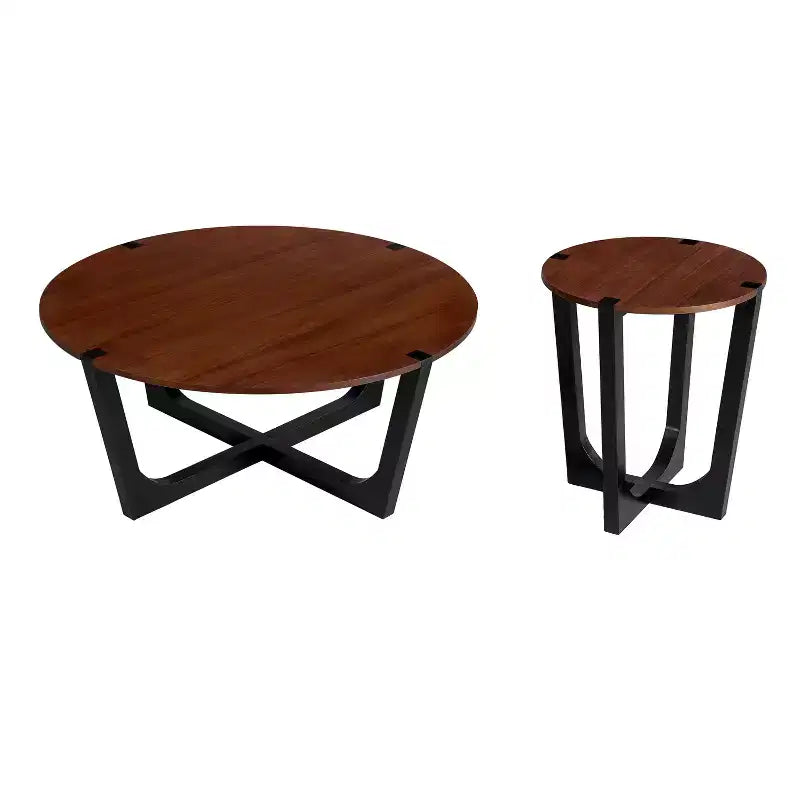 Christopher Knight Home Ensemble de tables basses et d'appoint modernes en bois d'acacia Vandor