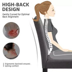 Yaheetech Lot de 2 Chaises de Salle à Manger Rembourrées sans Accoudoirs avec Pieds en Bois Massif